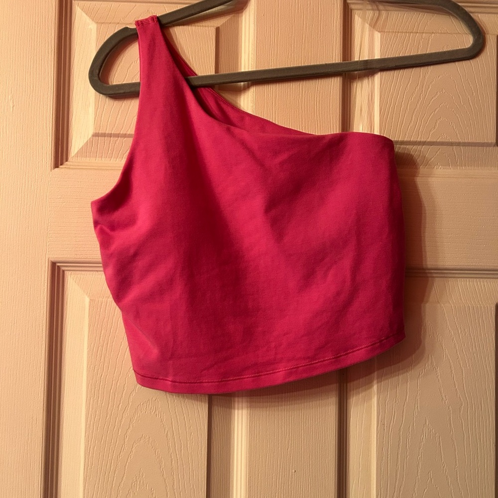 Old Navy One-Shoulder Fuchsia Crop Top